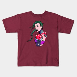 Cyberpunk Chick 3 Kids T-Shirt